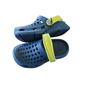 Joybees Size 10 / 11 Kids Blue and Yellow New Clogs‎ Water Shoes